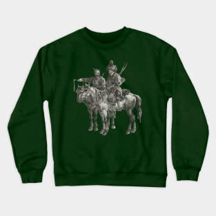 Steppe Nomads on Horseback Crewneck Sweatshirt